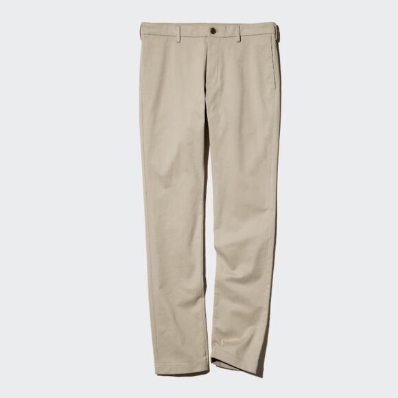 NWT Uniqlo Slim Chino Pants 32 Beige Mens size 32 waist 31 inseam - Picture 1 of 8
